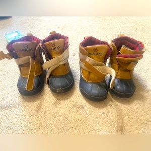 Twin Set of Winter Boots - toddler size 8